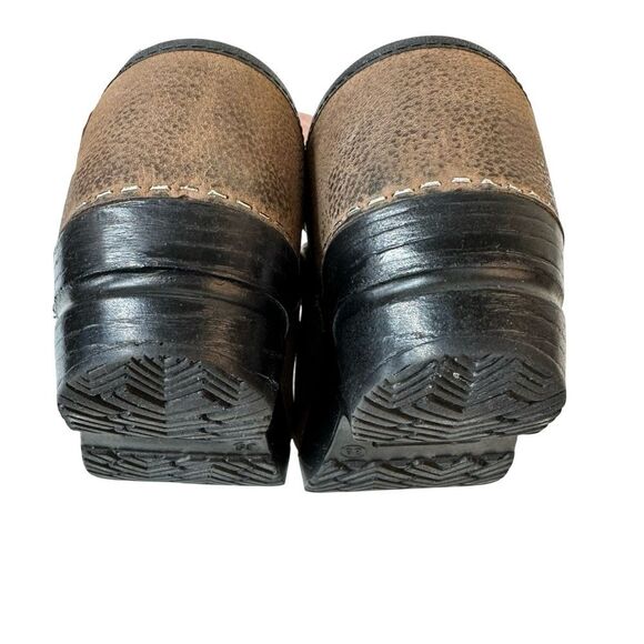 Sanita Brown Leather Mules - Picture 14 of 16